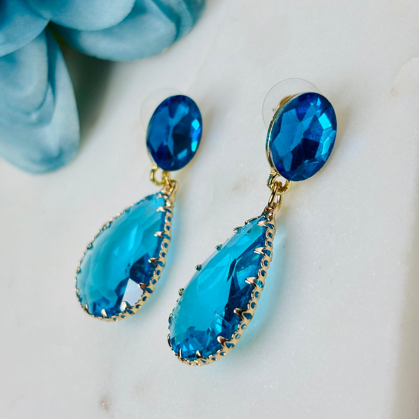 Azure Dream Teardrop Earrings