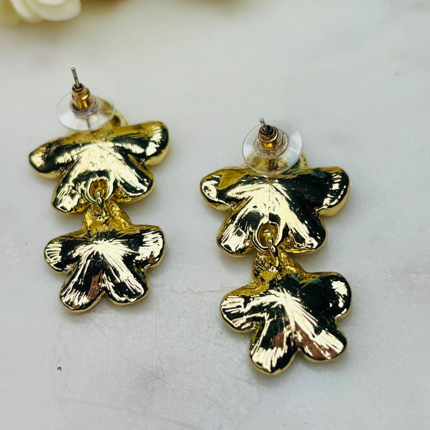 Blossom Pop Earrings- Yellow & Green