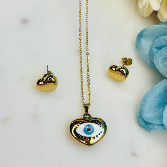 Evil-Eye Necklace Set