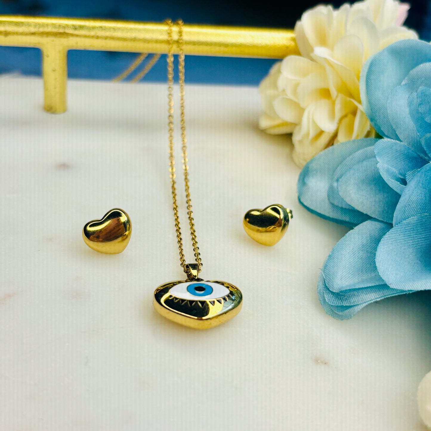 Evil-Eye Necklace Set