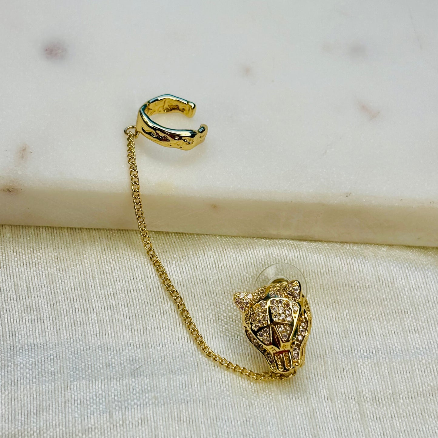 Leopard Earring & Cuff