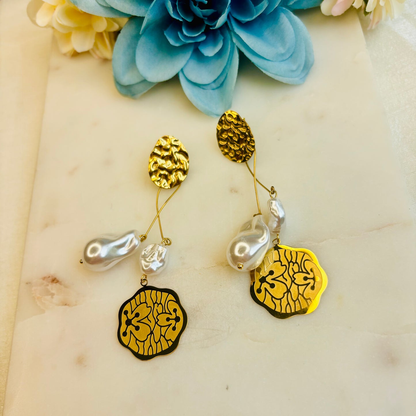 Baroque Pearl Statement Drops