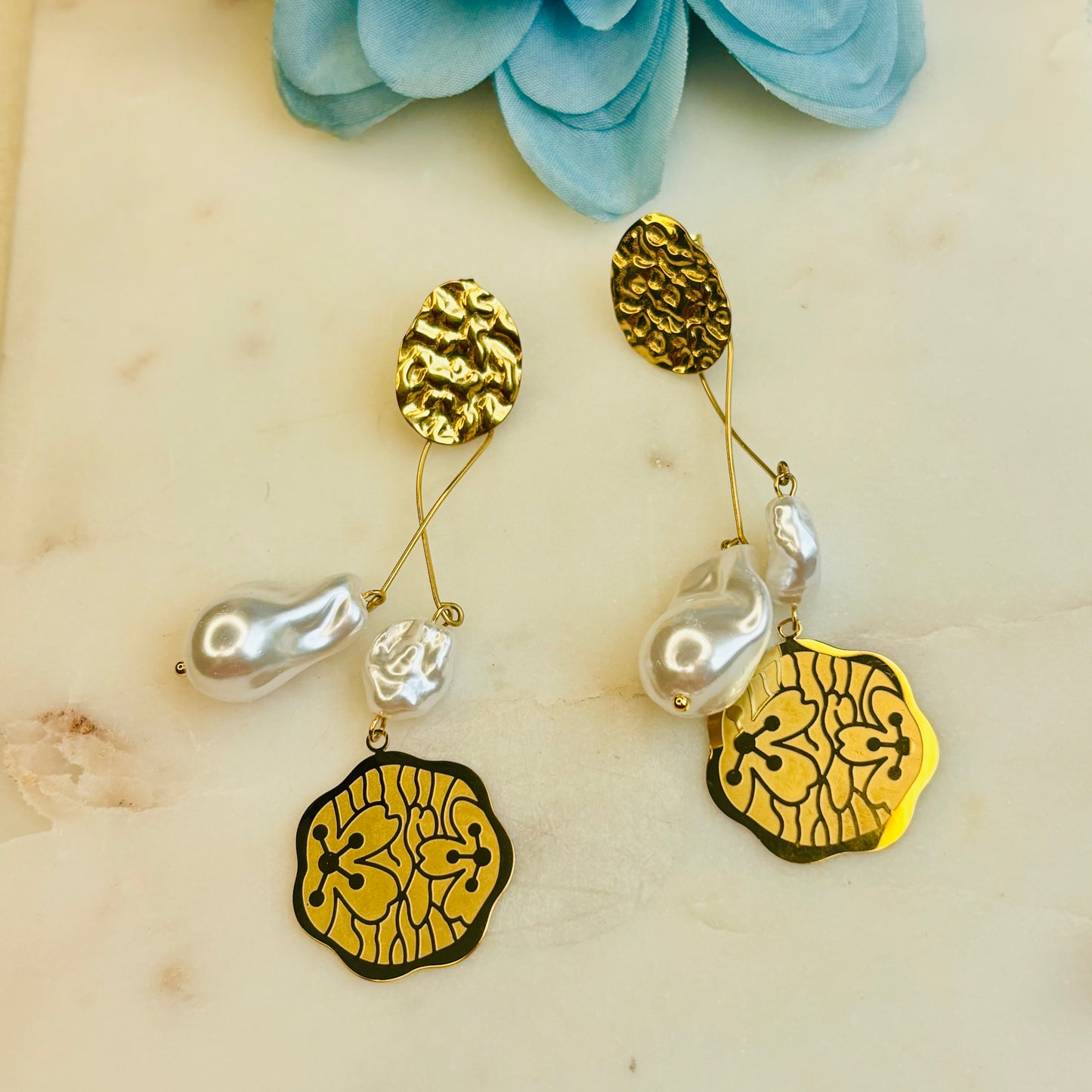 Baroque Pearl Statement Drops