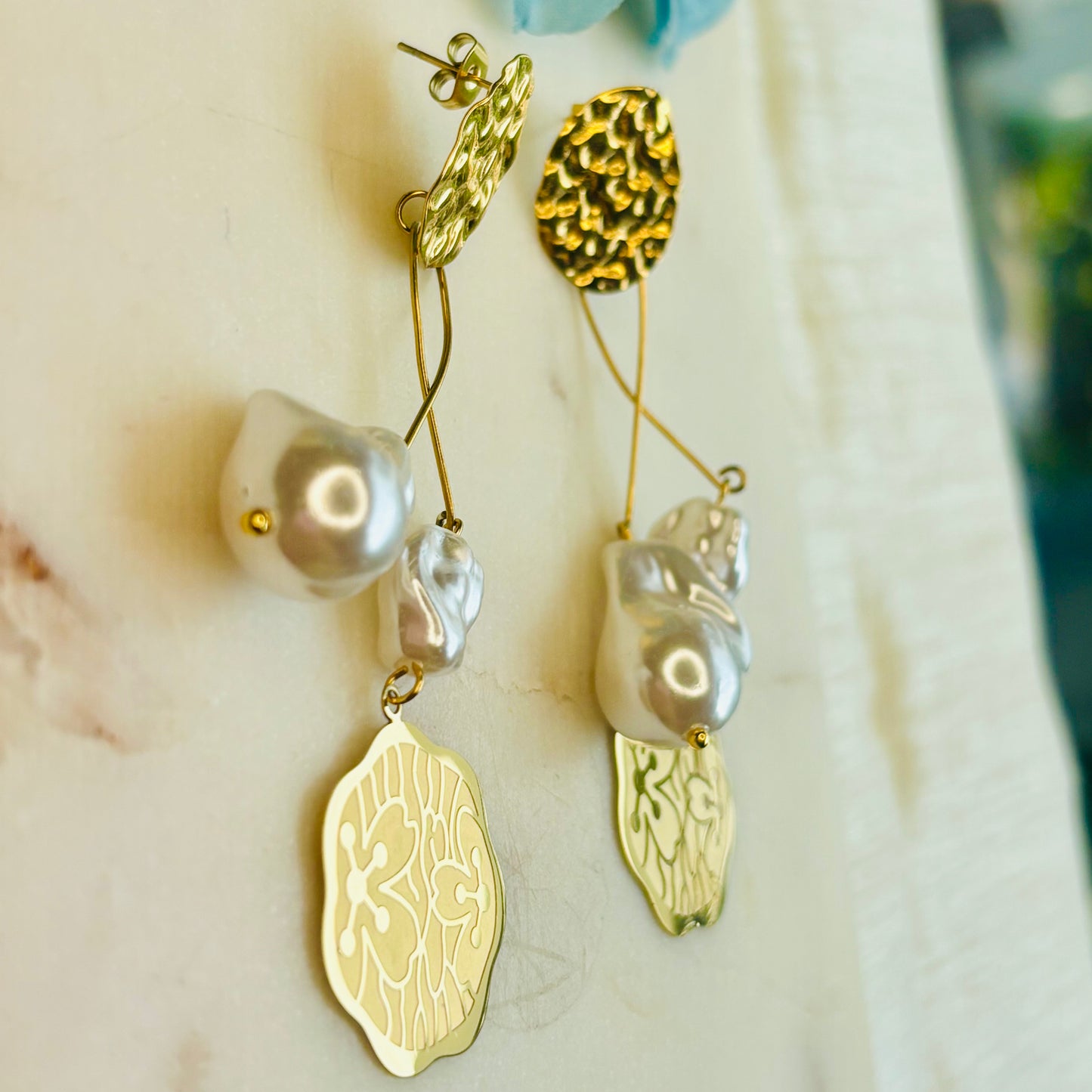 Baroque Pearl Statement Drops