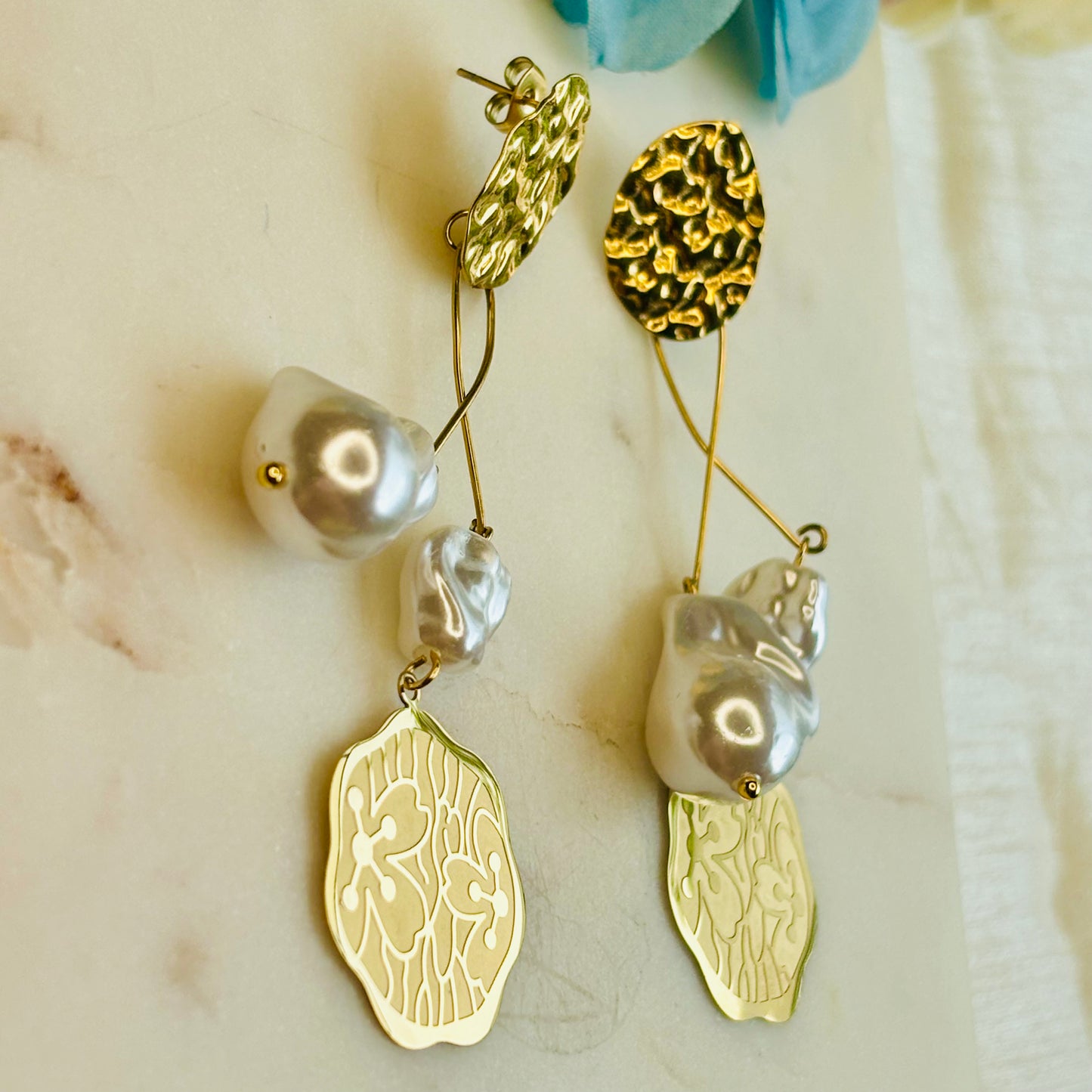 Baroque Pearl Statement Drops