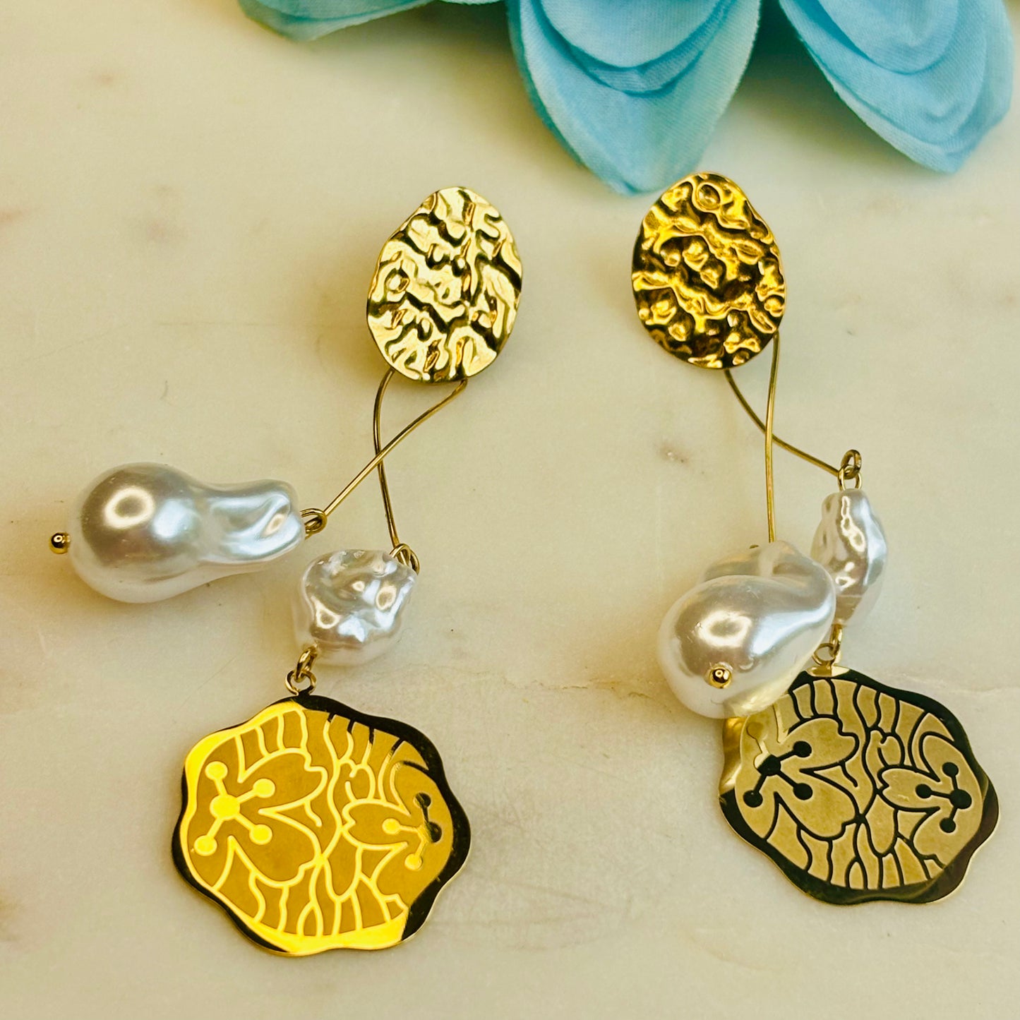 Baroque Pearl Statement Drops