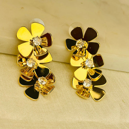 Golden Triple Bloom Cascades