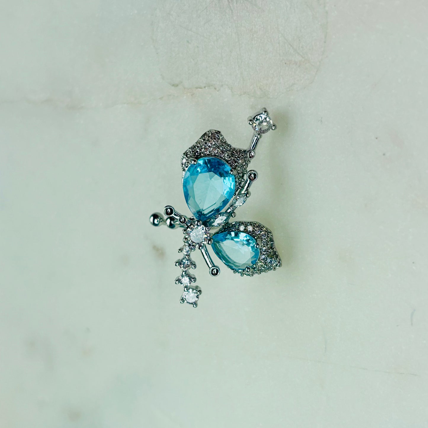 Crystal Butterfly Ear-Cuff