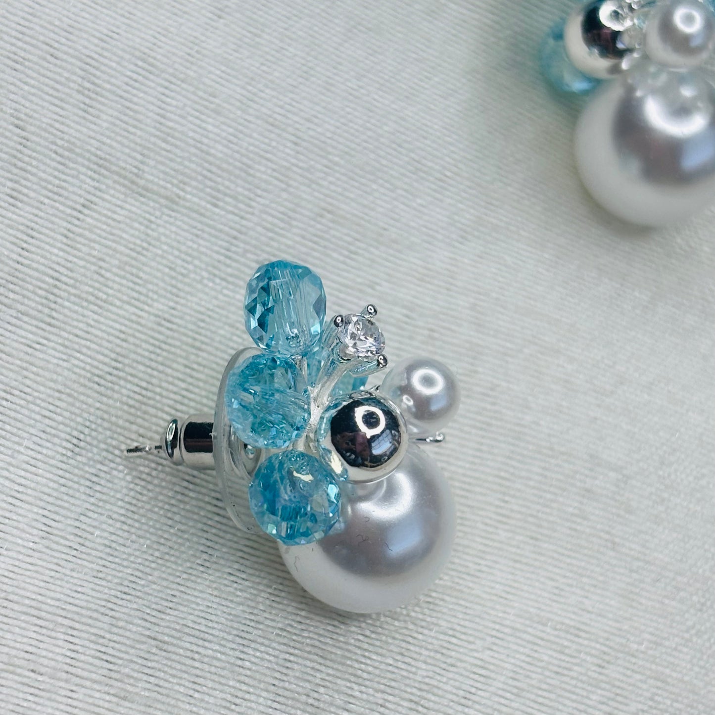 Pearl Cloud Silver Studs