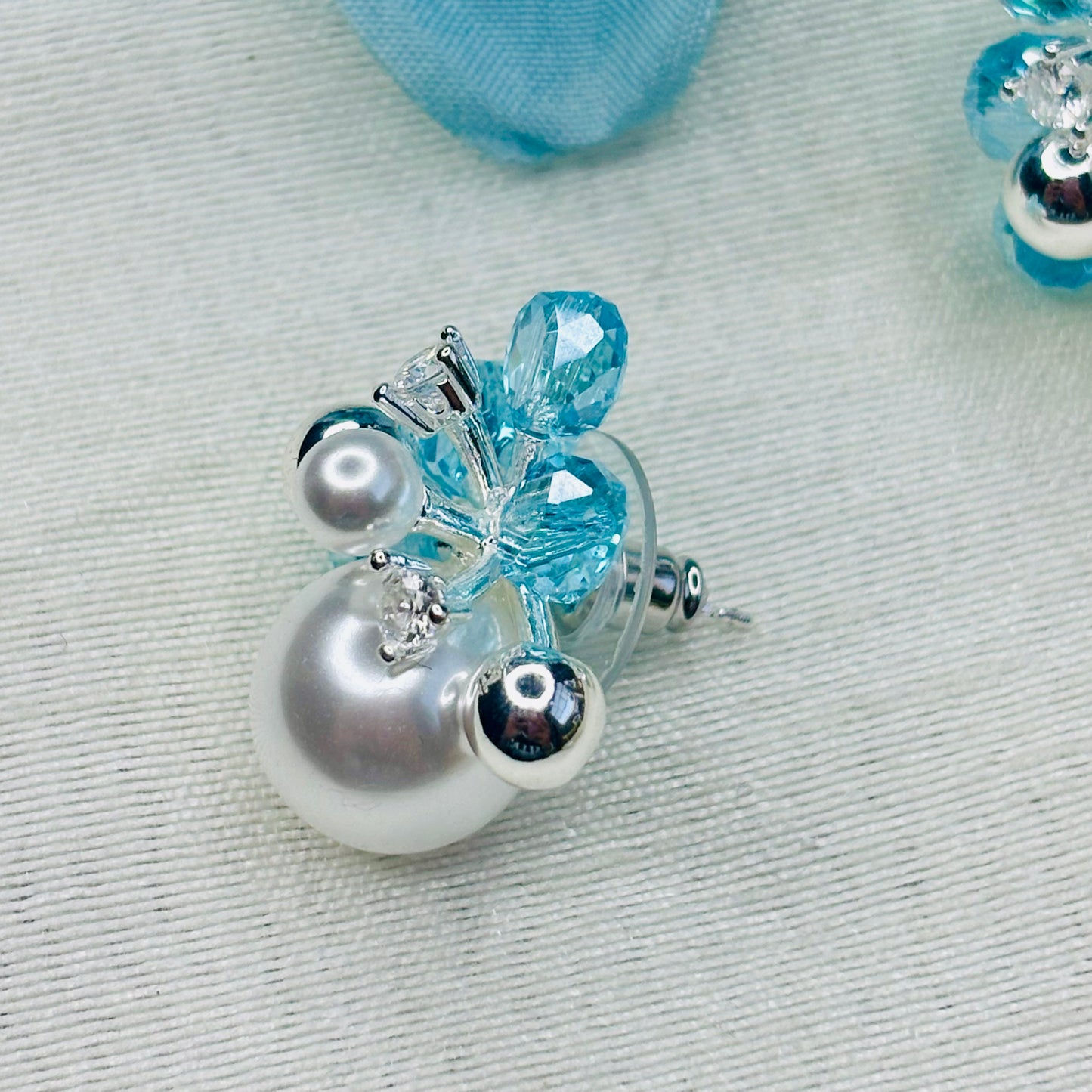 Pearl Cloud Silver Studs