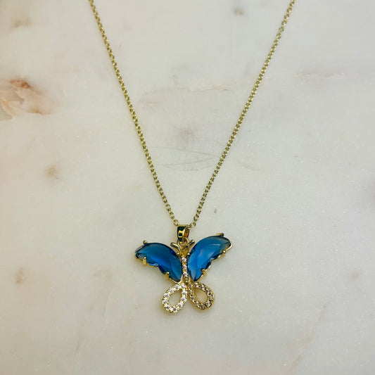 Midnight Dusk Butterfly Necklace