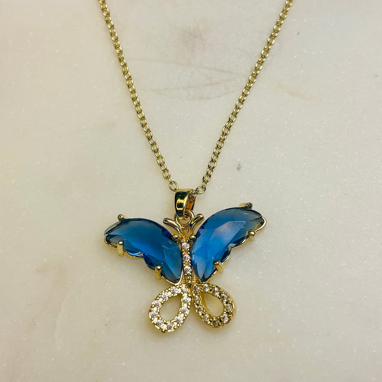 Midnight Dusk Butterfly Necklace