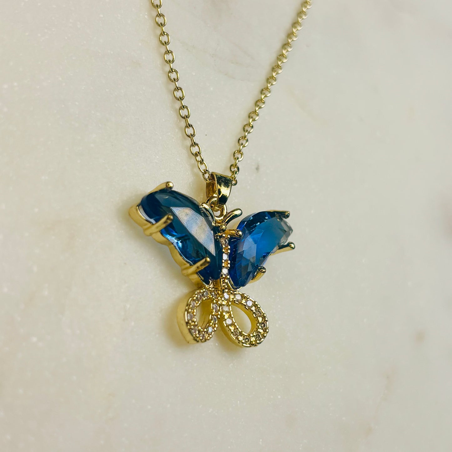 Midnight Dusk Butterfly Necklace