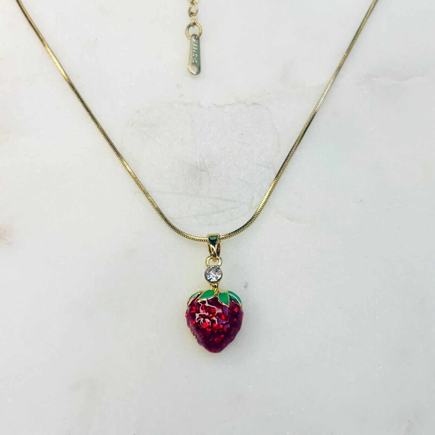 Crystal Strawberry Necklace