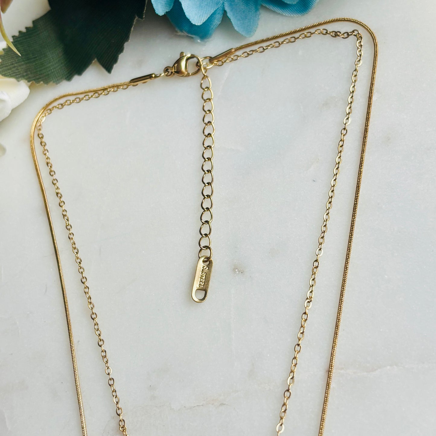 Emerald Beaded Double-Layered Necklace