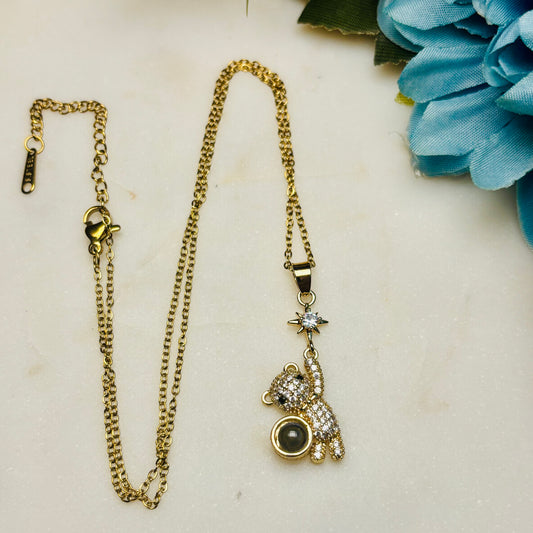 Sparkle Teddy necklace