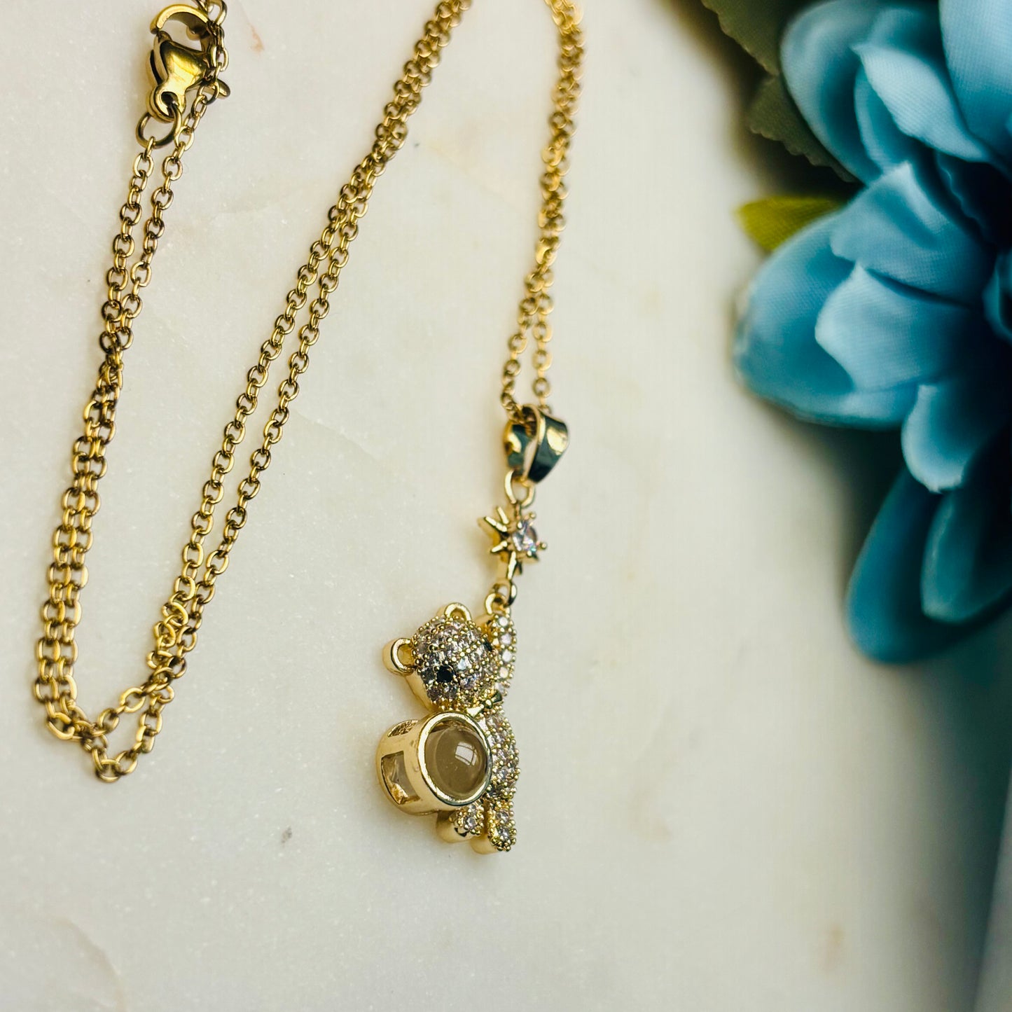 Sparkle Teddy necklace