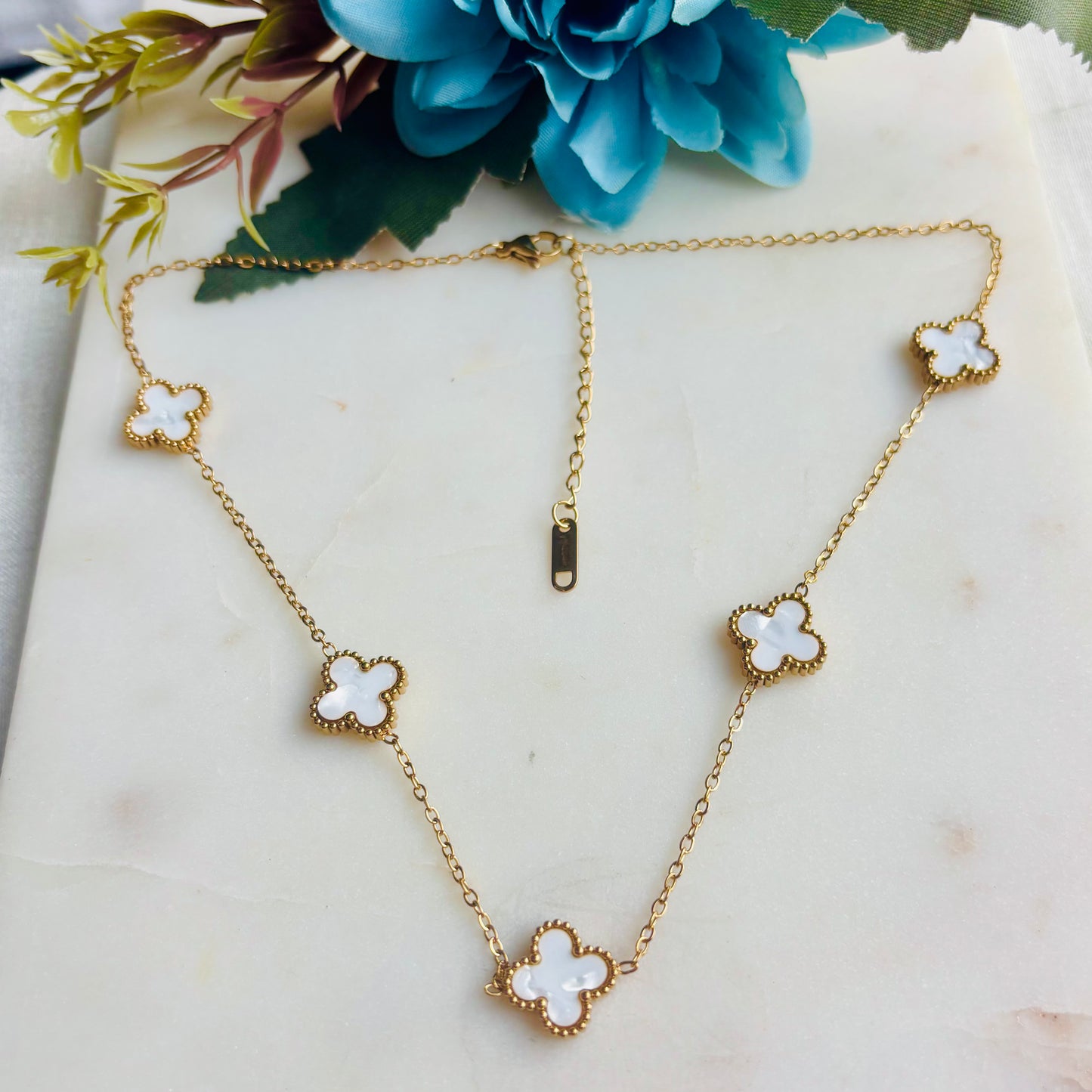 White Clover Necklace