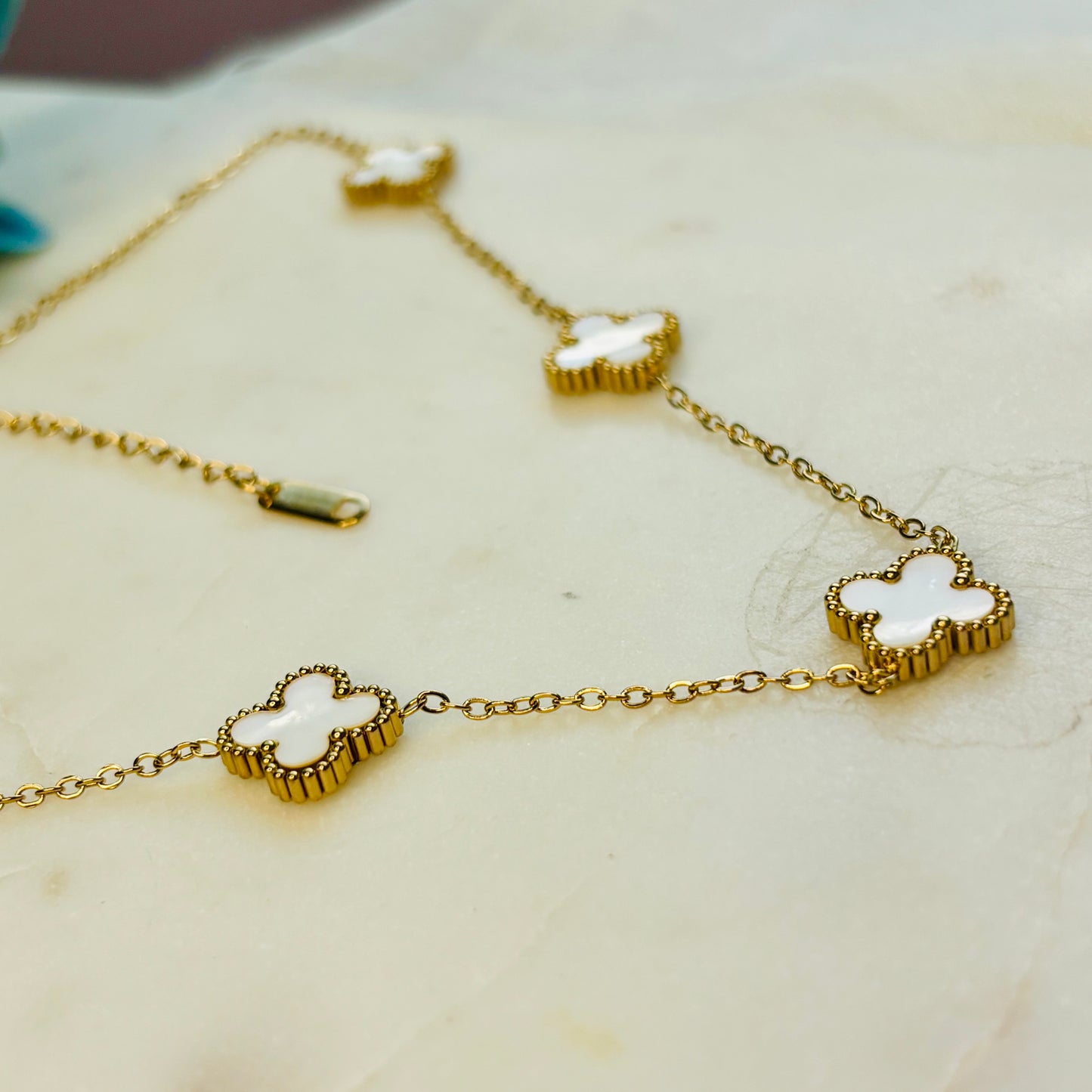 White Clover Necklace