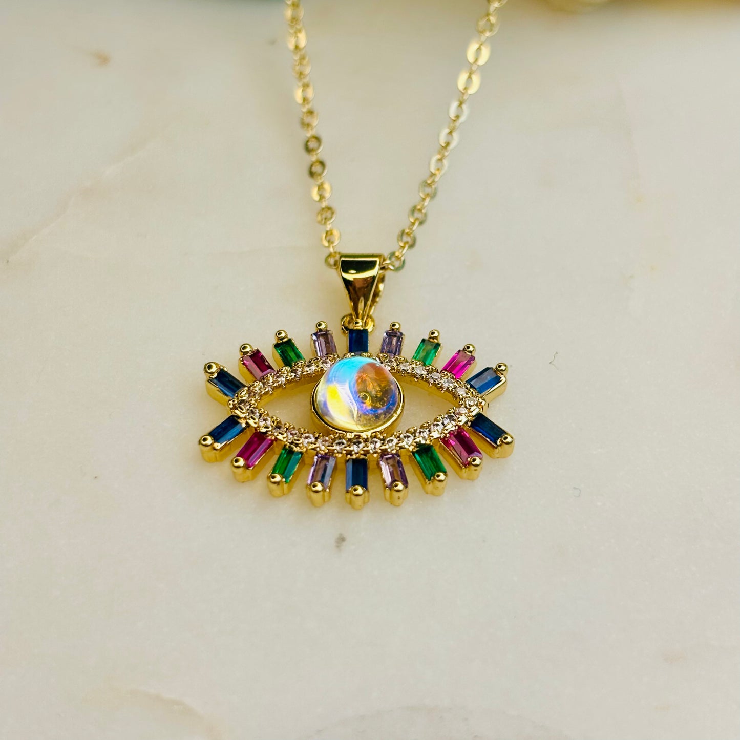 Evil Eye Prism Pendant