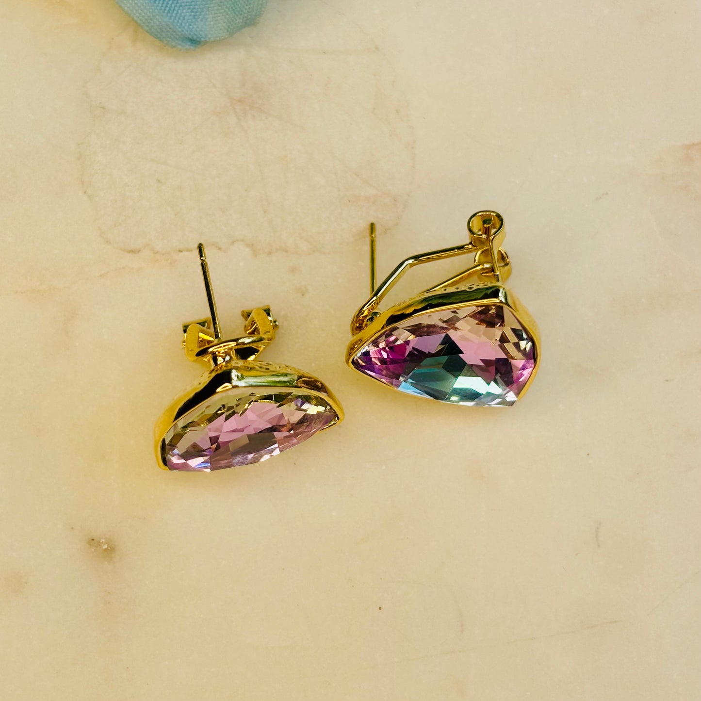 Violet Prism Studs