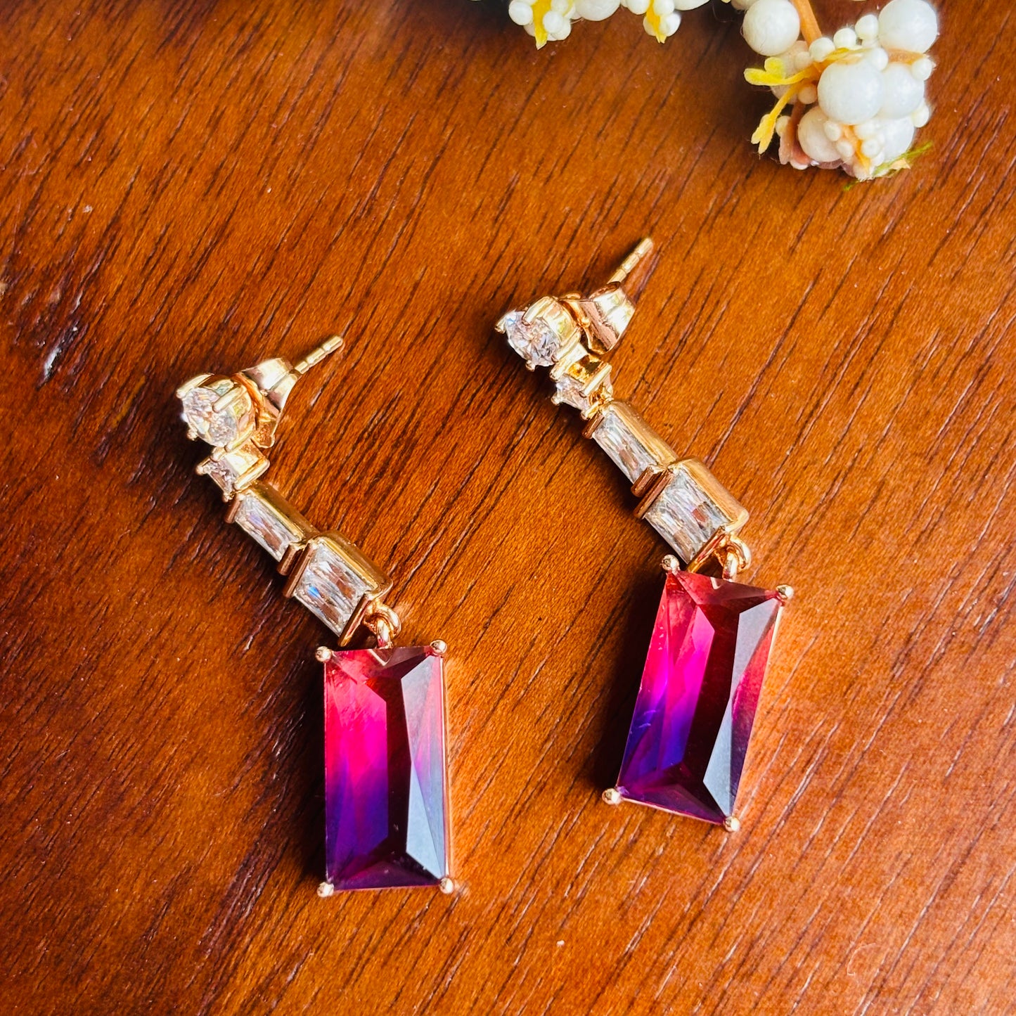 Geometric Multi-gemstone Danglers