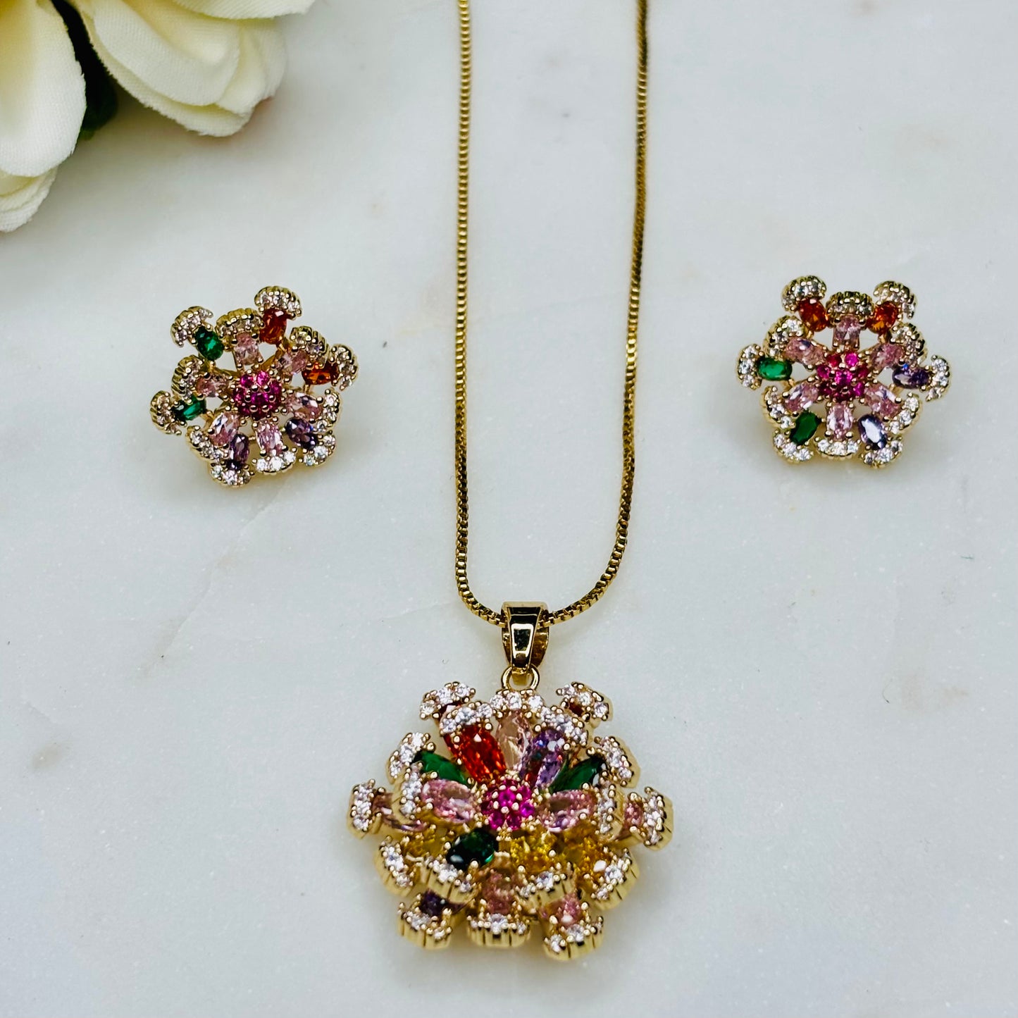 Iris-Bloom Crystal Set