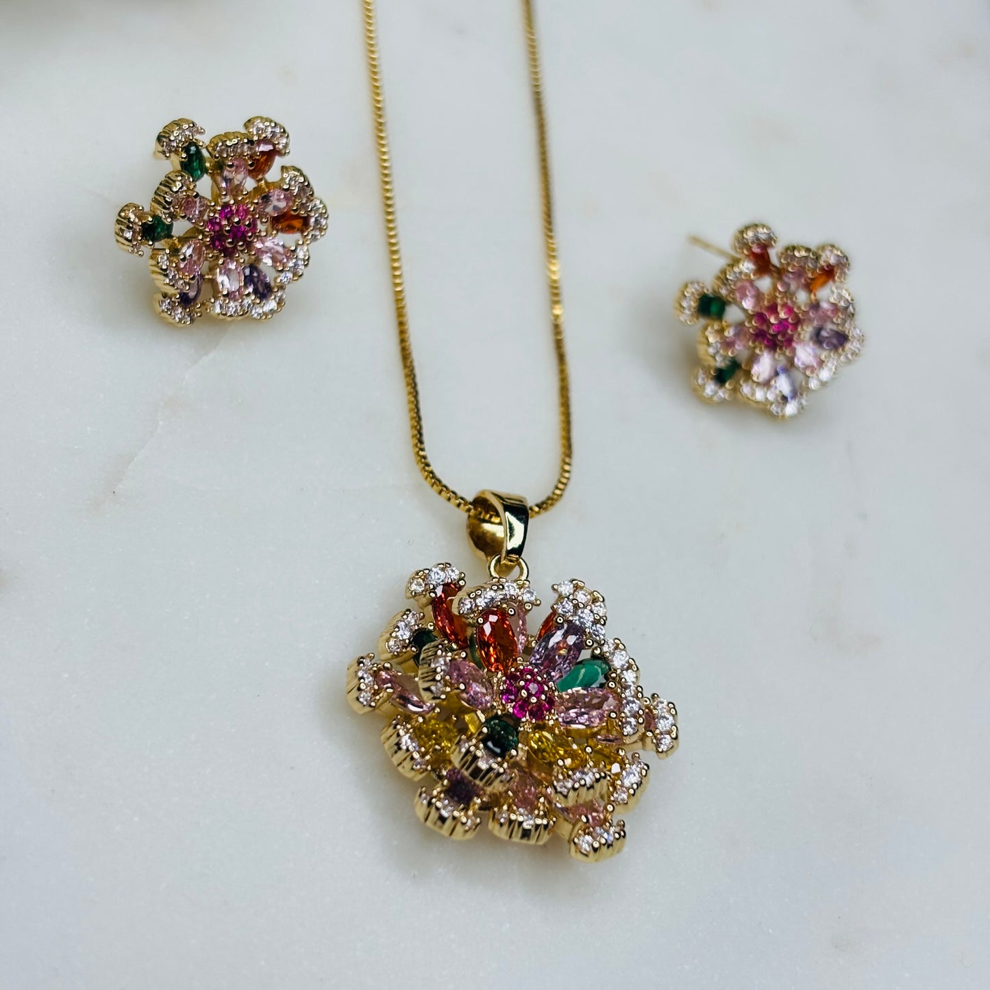 Iris-Bloom Crystal Set