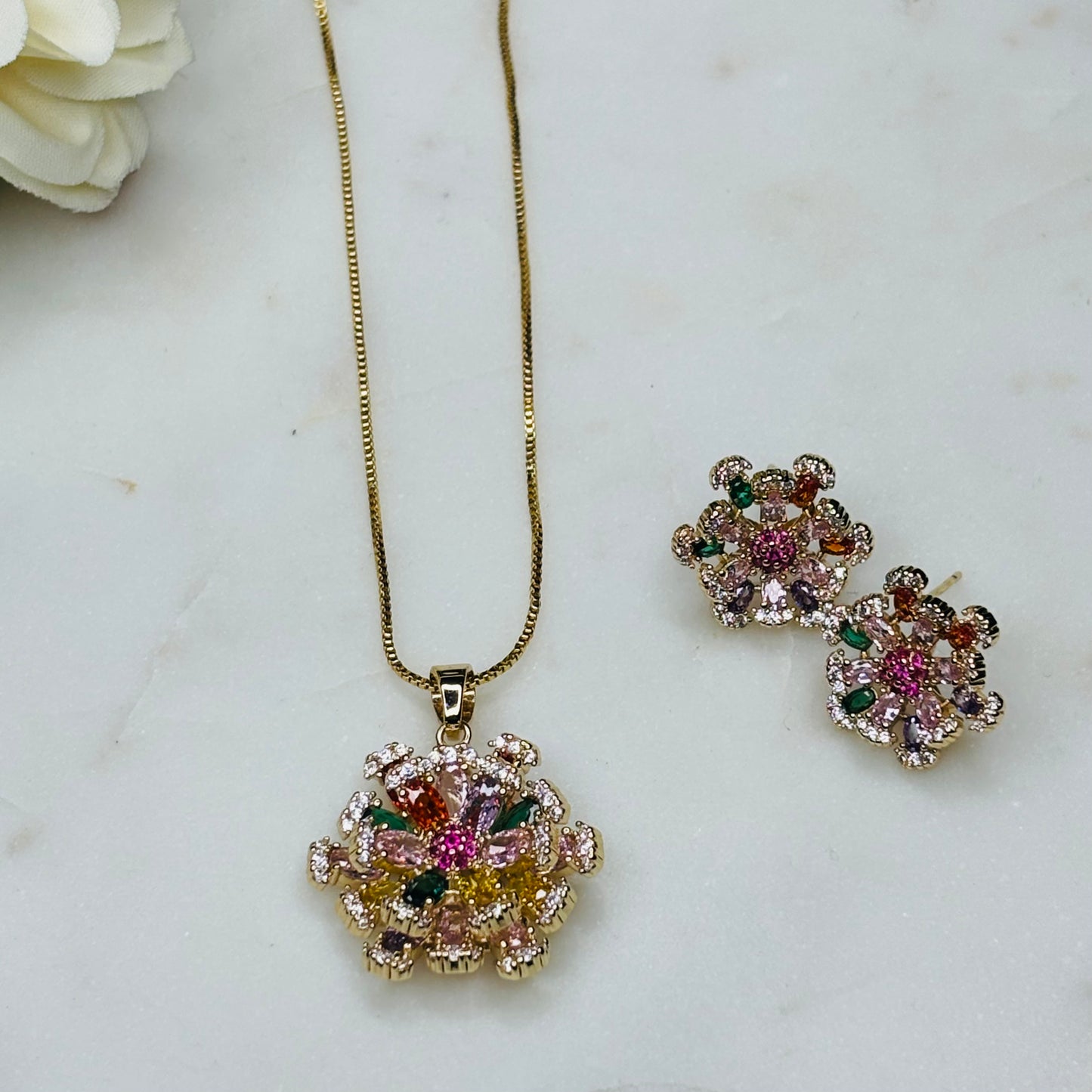 Iris-Bloom Crystal Set