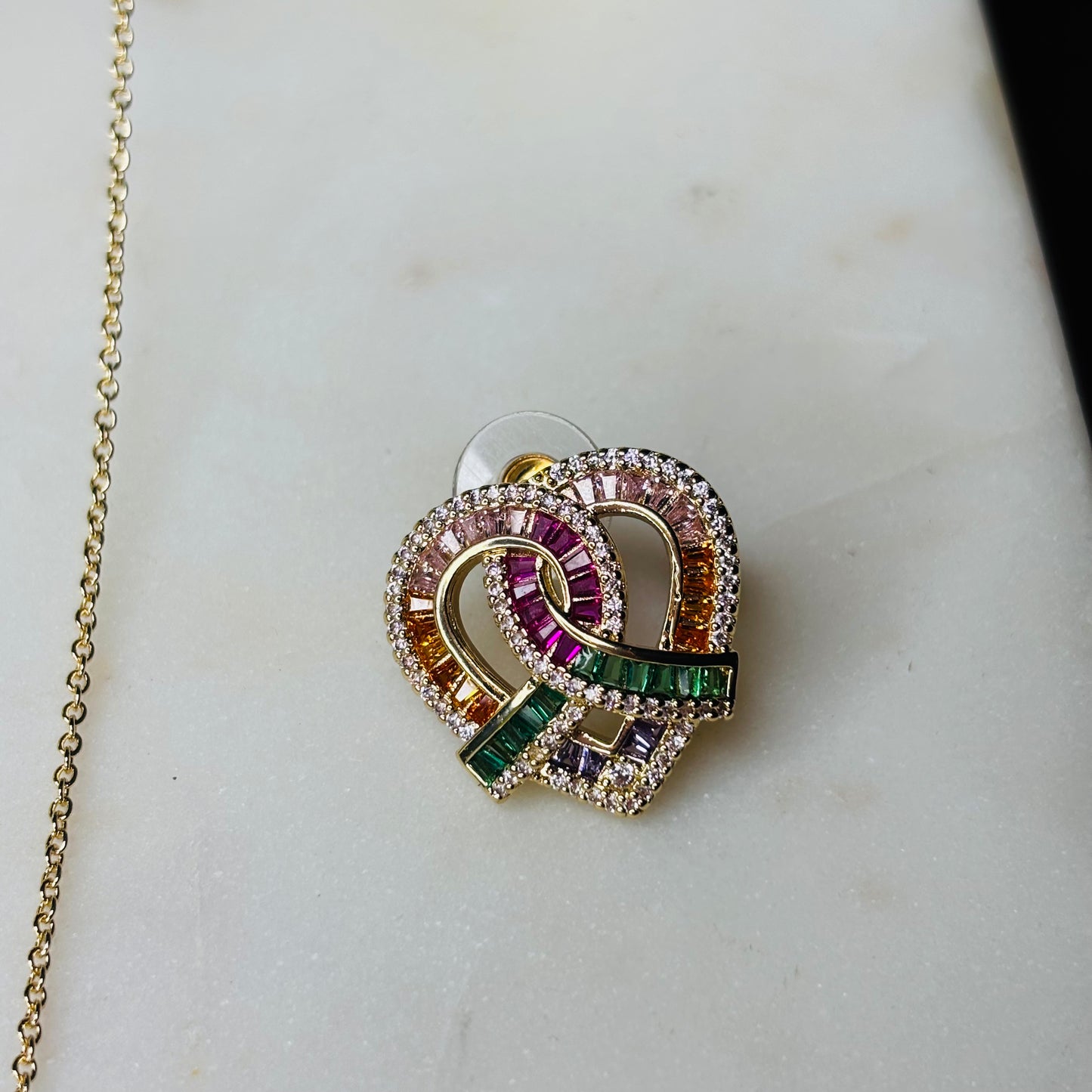 Heart-Knot Crystal Set