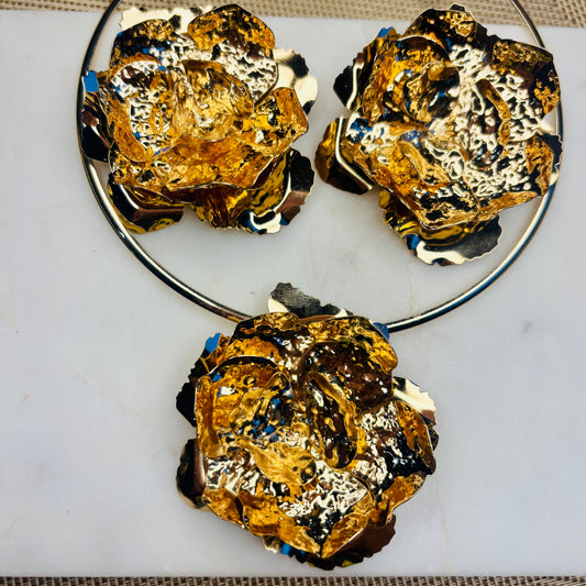 Textured Bloom Hasli Set