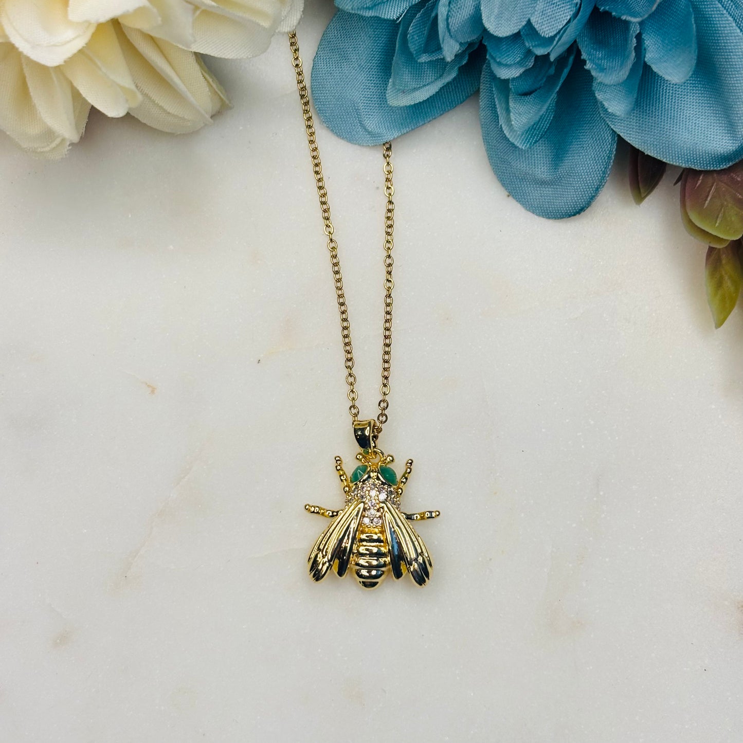 Zircon Fly Necklace
