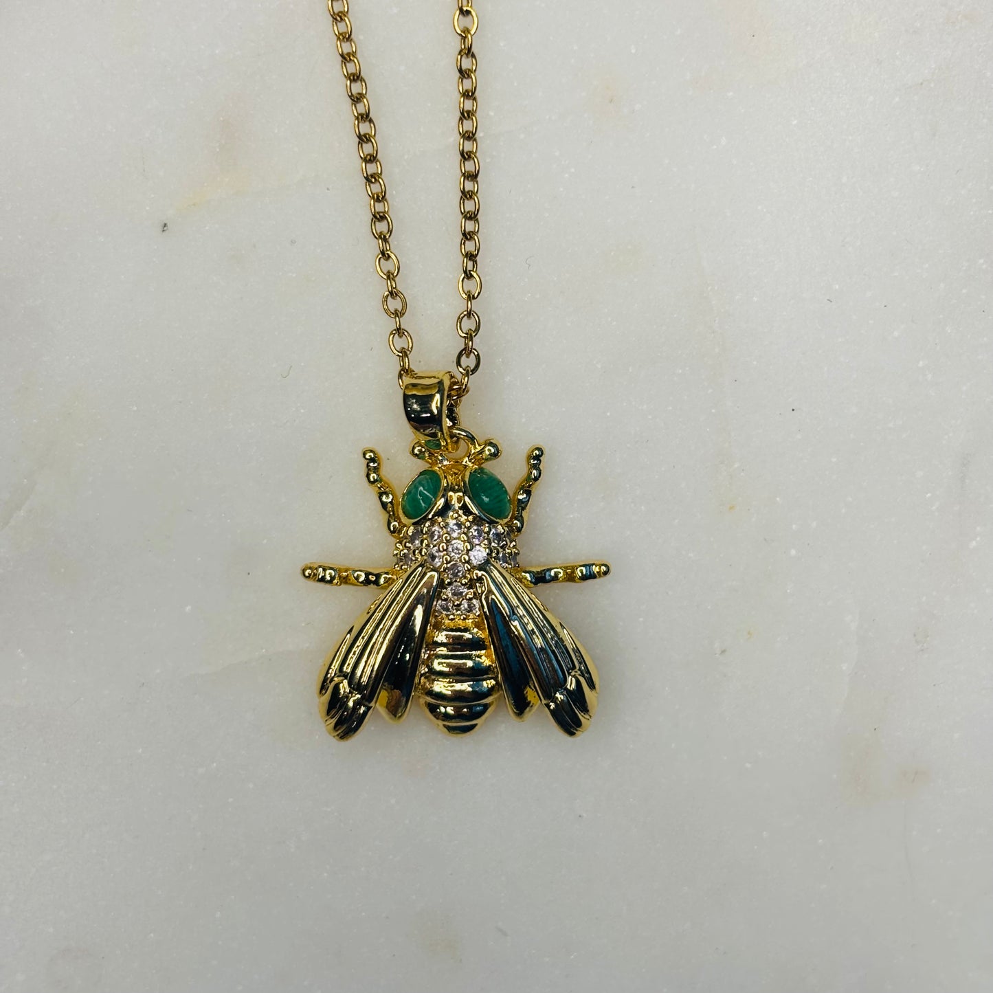 Zircon Fly Necklace