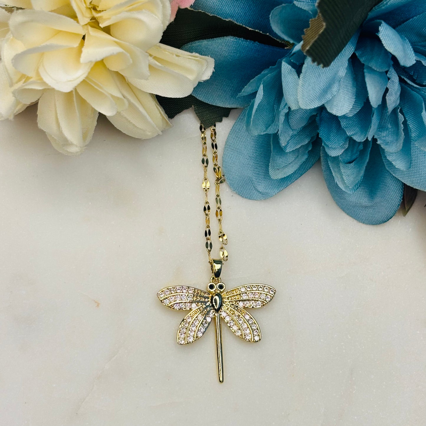 Dragonfly Sparkle Necklace