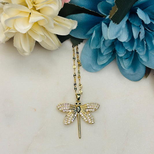 Dragonfly Sparkle Necklace