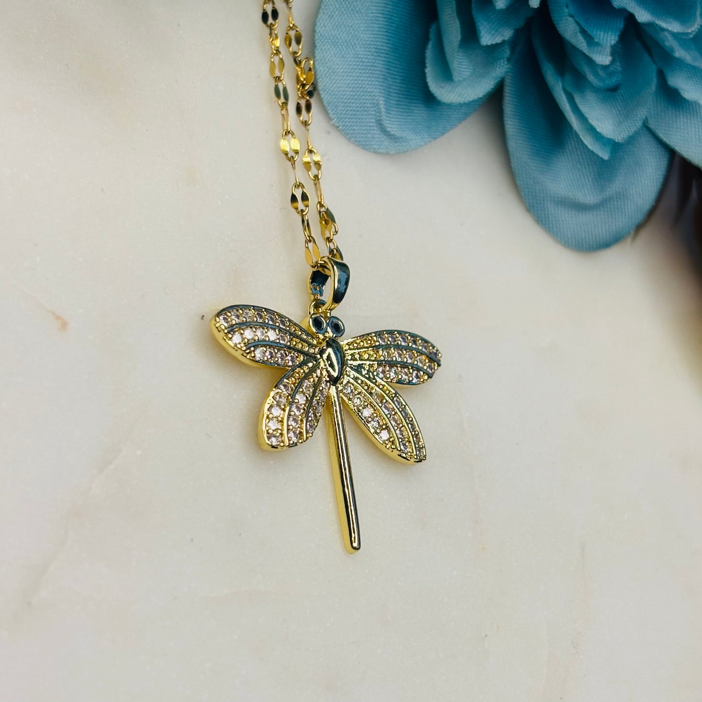 Dragonfly Sparkle Necklace